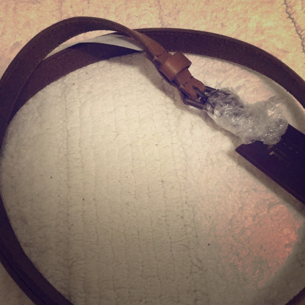 Frye TAN leather belt size xl